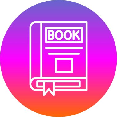 kitap simgesi, vektör illüstrasyonu basit tasarım