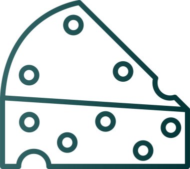 Peynir. Web simgesi basit illüstrasyon