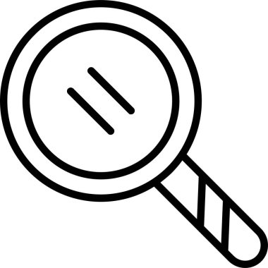 Basit düz arama simgesi vektör illüstrasyonu