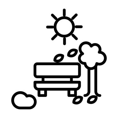 hava iklim değişikliği simgesi dış hatlarda