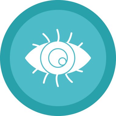 Göz düzlüğü simgesi, vektör çizimi