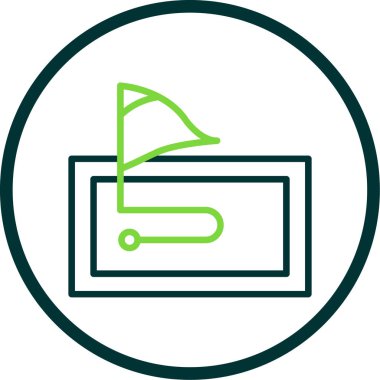 Benzersiz kağıt vektör çizgisi simgesi