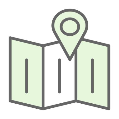 harita pin konumu simgesi düz biçimli