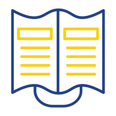 kitap simgesi, vektör illüstrasyonu basit tasarım