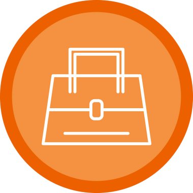 Çanta. Web simgesi basit illüstrasyon