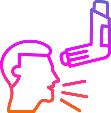 İnsan beyni ikon vektör illüstrasyonu