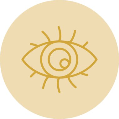 Göz düzlüğü simgesi, vektör çizimi