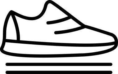 spor ayakkabısı ikon vektör illüstrasyonu 