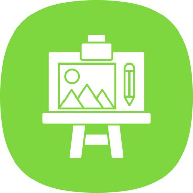 Bir resim simgesinin vektör illüstrasyonu