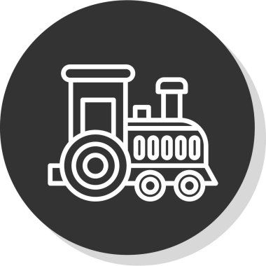 Toy train. web icon simple design