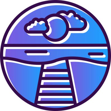 Modern bir simgenin vektör illüstrasyonu