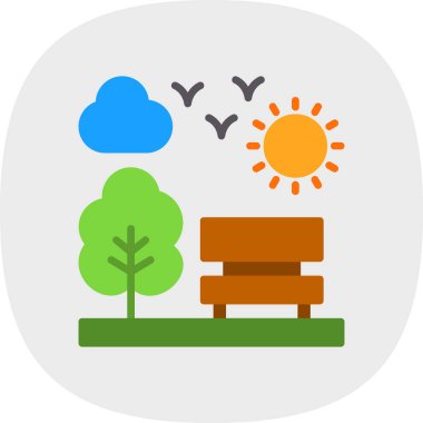 Ağaç simgesinin vektör illüstrasyonu