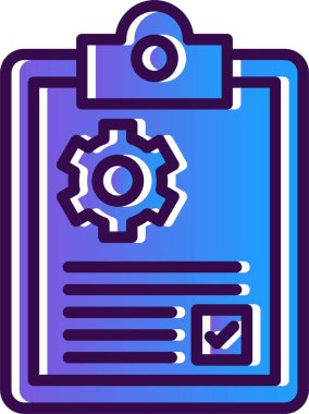 Vites vektör illüstrasyonlu idari belge