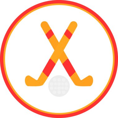hokey ikonu vektör illüstrasyonu