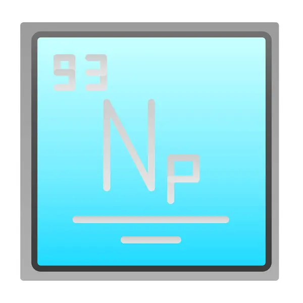 stock vector Neptunium icon vector illustration