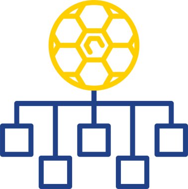 - Futbol. Web simgesi basit illüstrasyon