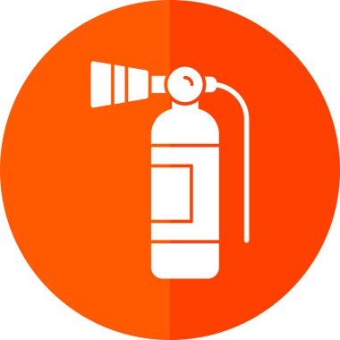 Yangın söndürme simgesi, vektör illüstrasyonu 