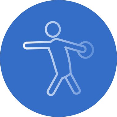 Mavi arka planı olan bir adamın vektör çizimi