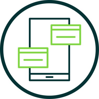 vektör lcd simgesi illüstrasyonu