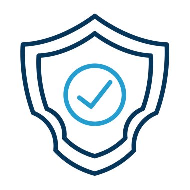 kalkan simgesi, vektör illüstrasyonu basit tasarım