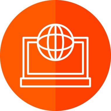 Web tarayıcı simgesi, vektör illüstrasyonu basit tasarım