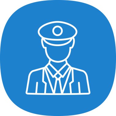 polis simgesi vektör illüstrasyonu