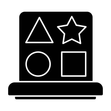 Çevrimiçi Eğitim Simgesi Eğilimli İzole Arkaplan