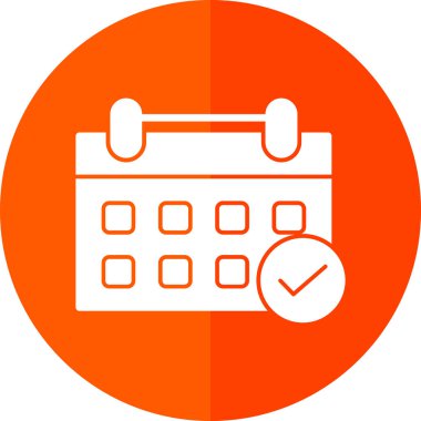 Takvim simgesi, vektör illüstrasyonu basit tasarım