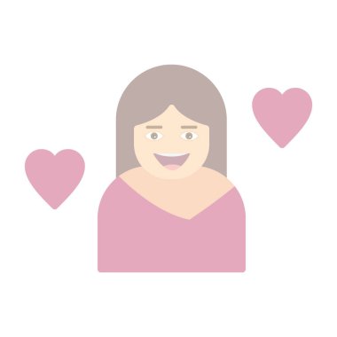 Kalbi olan Afrodit düz simge 