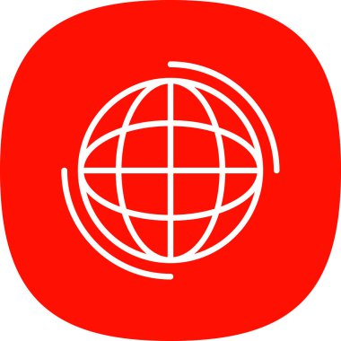Küresel simge vektör illüstrasyonu
