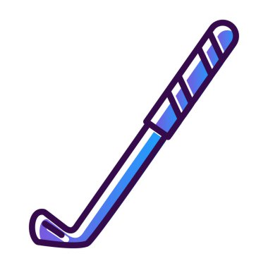 Tek bir hokey sopasının vektör çizimi