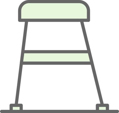 merdiven inşa simgesi - taslak biçimi