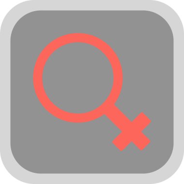 cinsiyet kadın sembolü vektör illüstrasyonu 