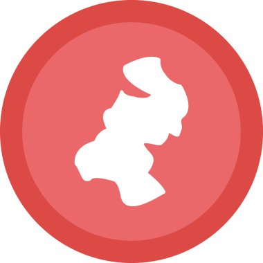 Harita. Web simgesi basit illüstrasyon