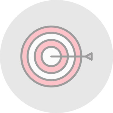 Hedef simgenin vektör illüstrasyonu 