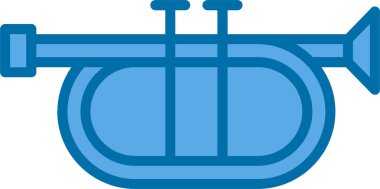 Trompet simgesinin vektör çizimi