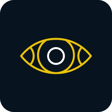 Göz düzlüğü simgesi, vektör çizimi