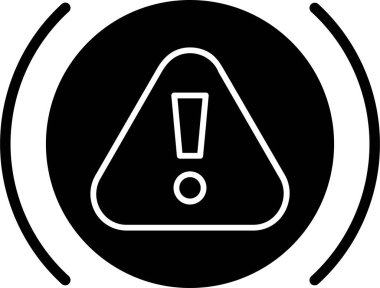 Uyarı işareti, vektör illüstrasyon simgesi