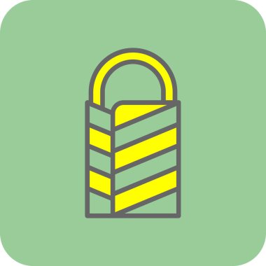 Kilit. Web simgesi basit illüstrasyon