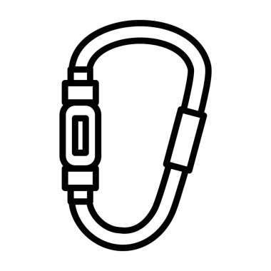 Karabina simgesi, vektör illüstrasyonu