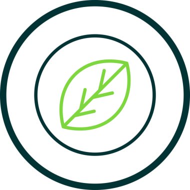 Yaprak ikonu vektör illüstrasyonu