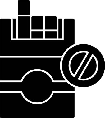 Sigara içmeyi bırak işaret vektörü çizimi tasarımı 