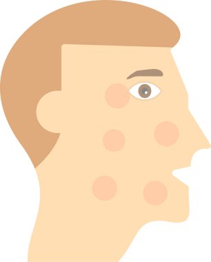 Cilt vektör illüstrasyonlu adam kafası