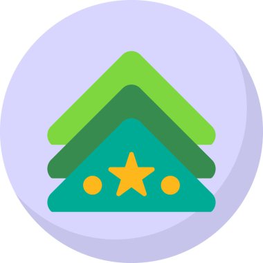 Yılbaşı ağacı. Basit tasarım