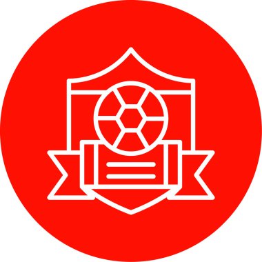 Futbol simgesinin vektör illüstrasyonu