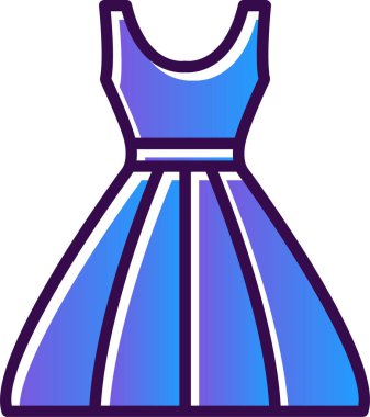 elbise simgesi, vektör illüstrasyonu basit tasarım