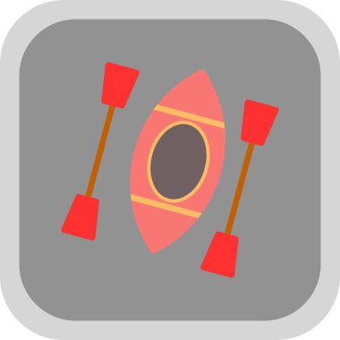 Kano yassı simgesinin vektör illüstrasyonu