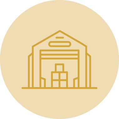 Depo simgesi vektör illüstrasyonu