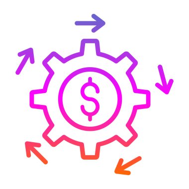 Web ve mobil uygulama tasarımınız için para simgesi, dolar logosu konsepti 