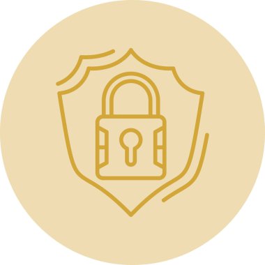 güvenli simge vektör çizim 